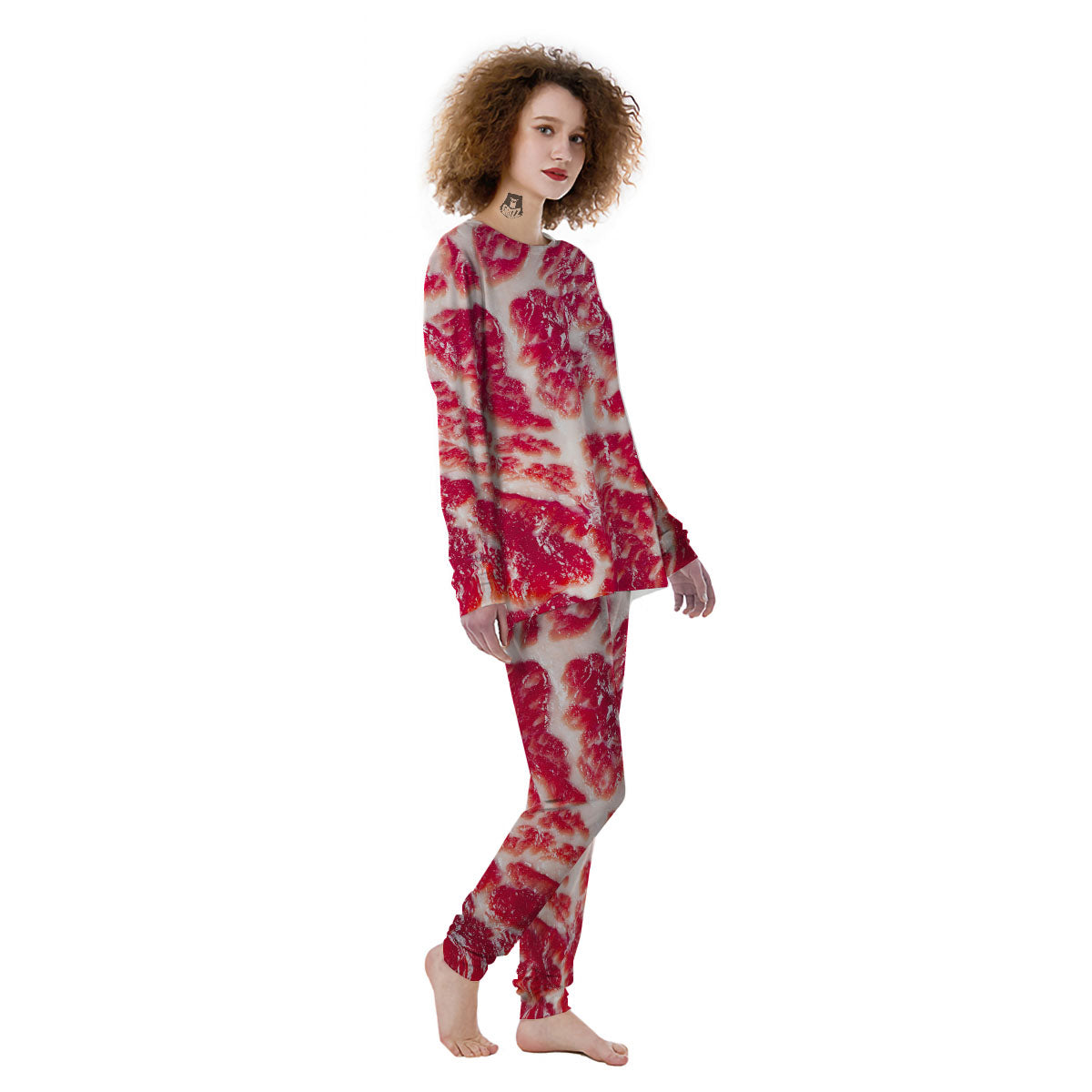 Fresh Meat Print Women's Pajamas-grizzshop