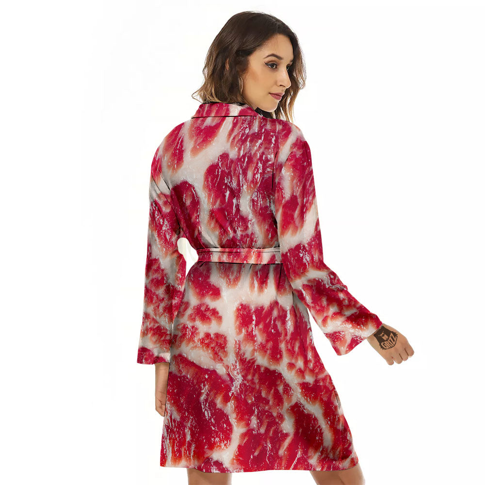 Fresh Meat Print Women's Robe-grizzshop