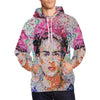Load image into Gallery viewer, Frida Kahlo Pink Art Hoodie-grizzshop