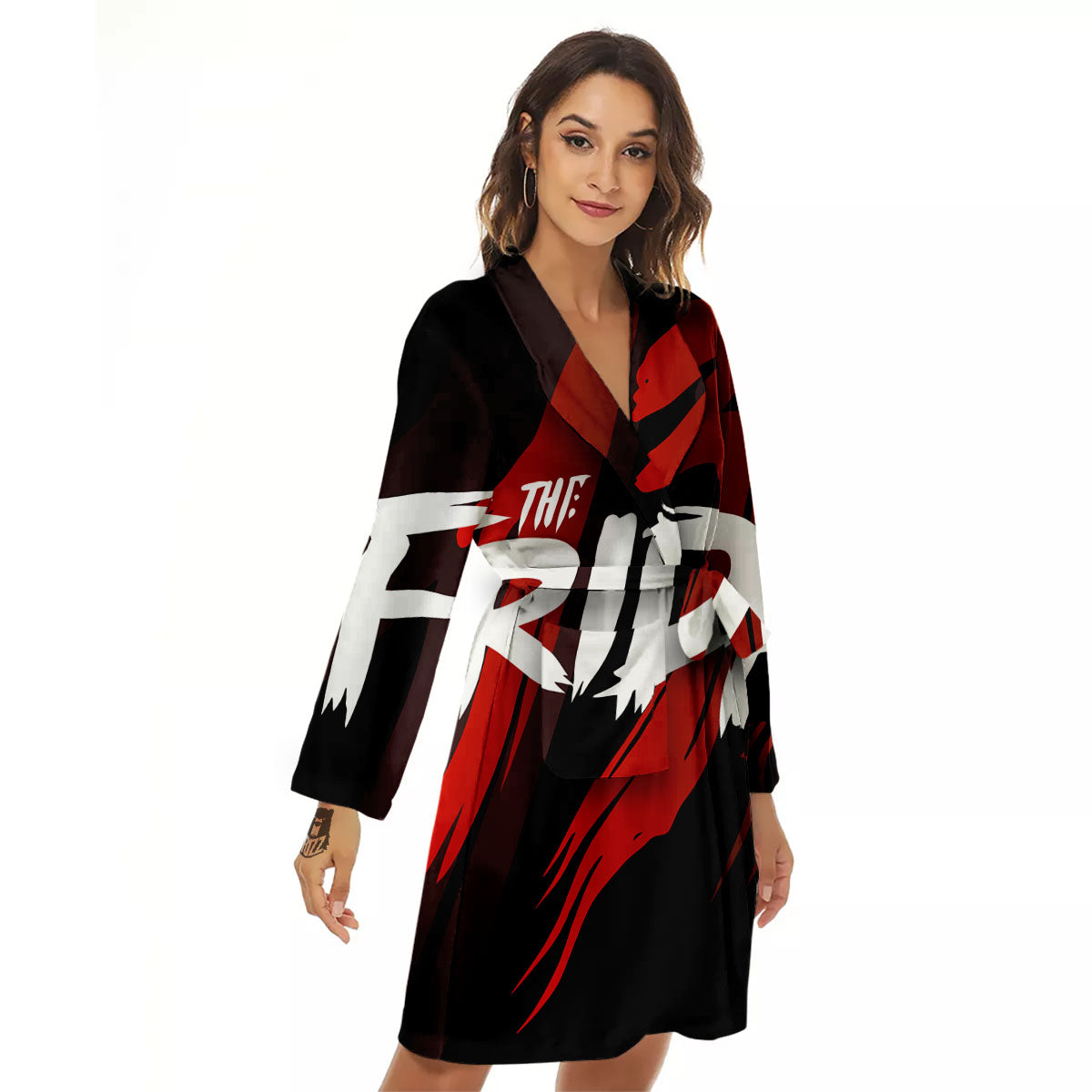 Friday 13 Print Women's Robe-grizzshop