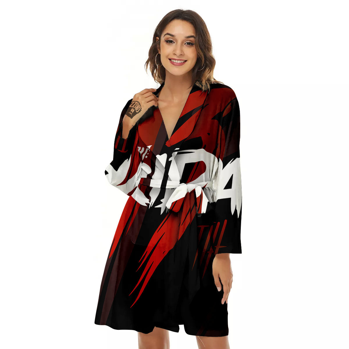 Friday 13 Print Women's Robe-grizzshop