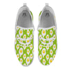 Fried Eggs Lime Green Print Pattern White Athletic Shoes-grizzshop