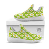 Fried Eggs Lime Green Print Pattern White Athletic Shoes-grizzshop