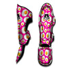 Fried Eggs Pink Print Pattern Muay Thai Shin Guards-grizzshop