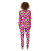 Fried Eggs Pink Print Pattern Women's Pajamas-grizzshop