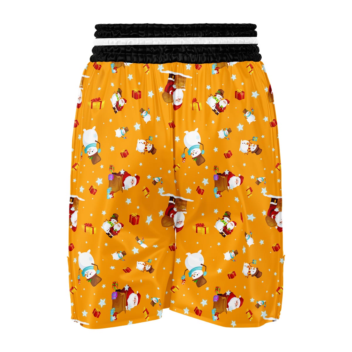 Friends And Santa Claus Print Pattern Boxing Shorts-grizzshop