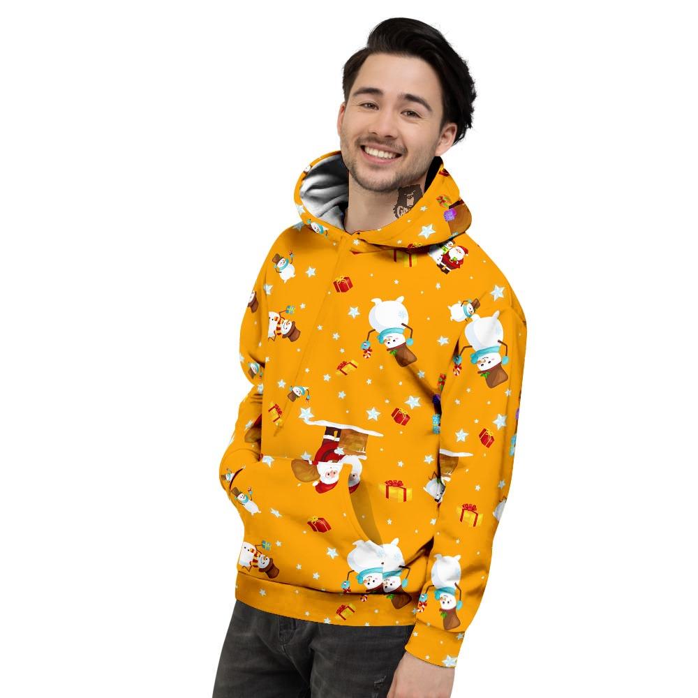 Friends And Santa Claus Print Pattern Men's Hoodie-grizzshop