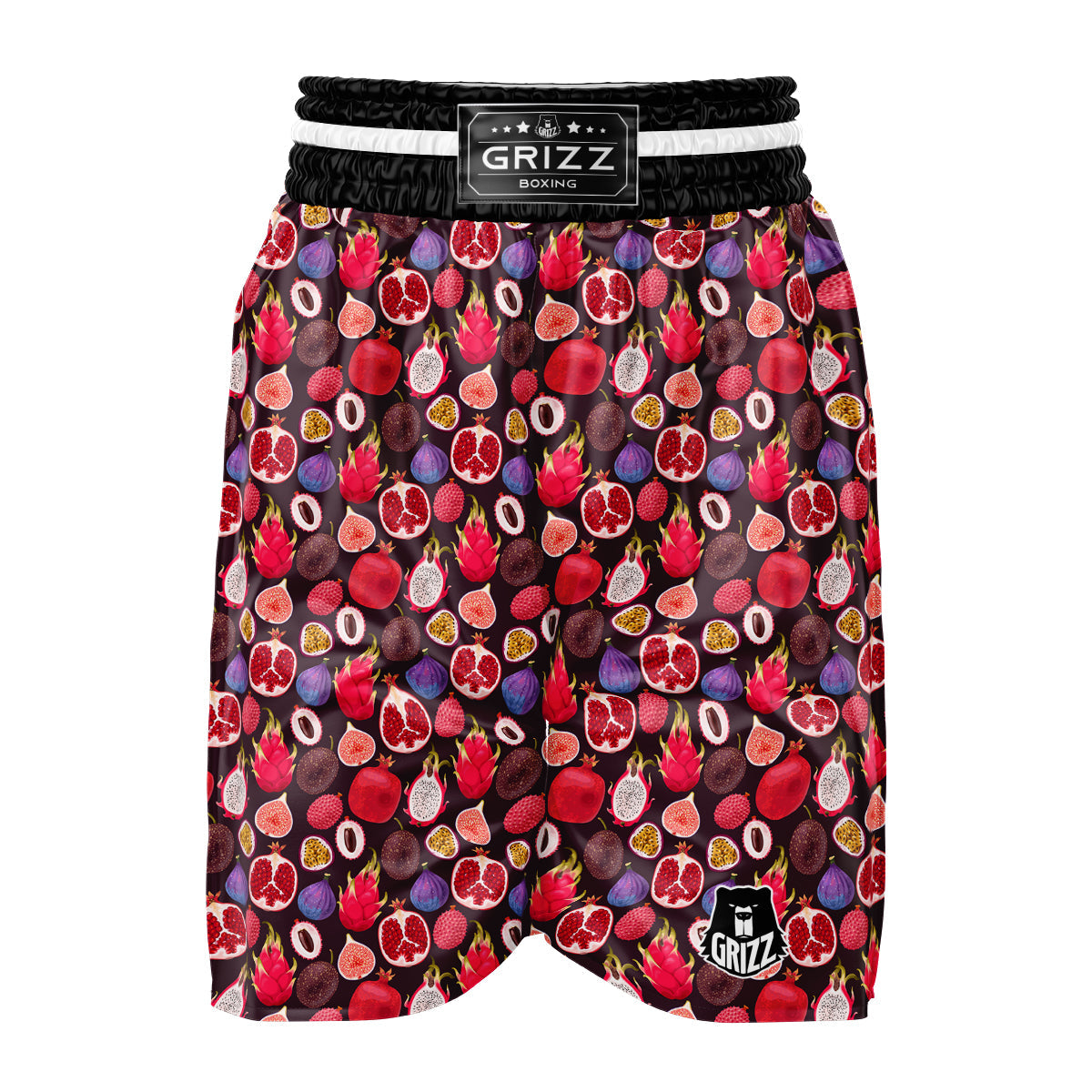 Friut Exotic Print Pattern Boxing Shorts-grizzshop