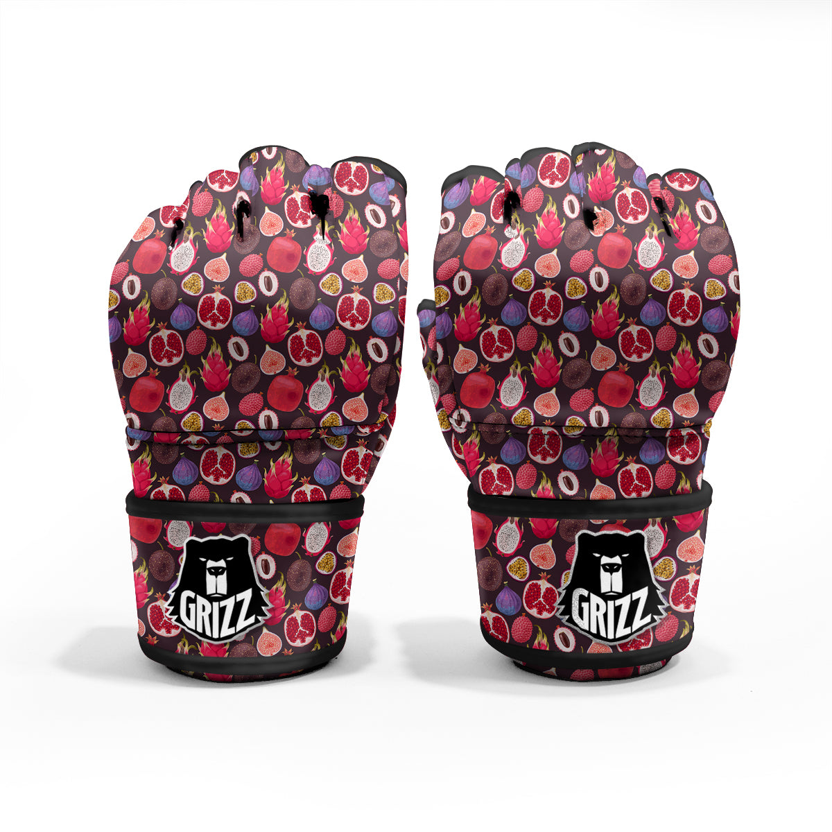 Friut Exotic Print Pattern MMA Gloves-grizzshop