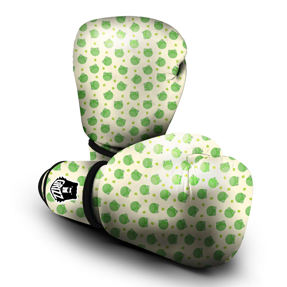 Frog Faces Print Pattern Boxing Gloves-grizzshop
