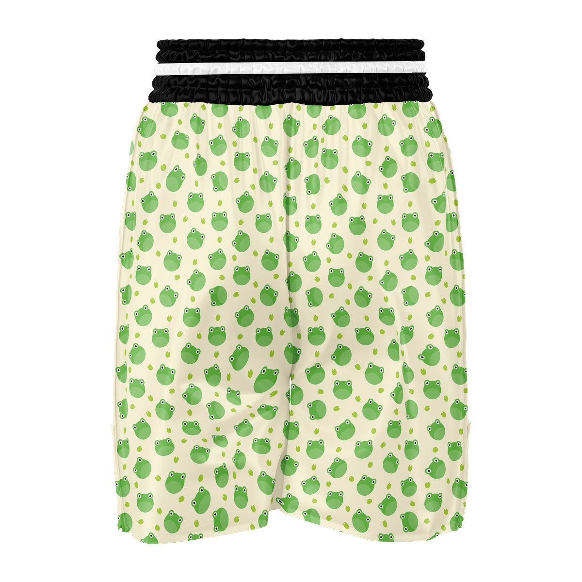 Frog Faces Print Pattern Boxing Shorts-grizzshop