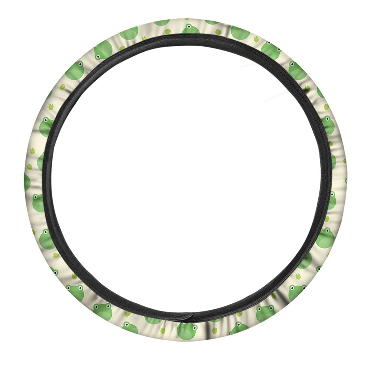 Frog Faces Print Pattern Car Steering Wheel Cover-grizzshop