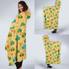 Frog Pattern Print Hooded Blanket-grizzshop