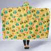 Frog Pattern Print Hooded Blanket-grizzshop