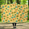 Frog Pattern Print Hooded Blanket-grizzshop