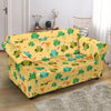 Frog Pattern Print Loveseat Cover-grizzshop