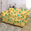 Frog Pattern Print Loveseat Cover-grizzshop