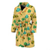 Frog Pattern Print Men Long Robe-grizzshop