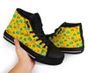 Frog Pattern Print Men Women's High Top Shoes-grizzshop