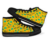 Frog Pattern Print Men Women's High Top Shoes-grizzshop