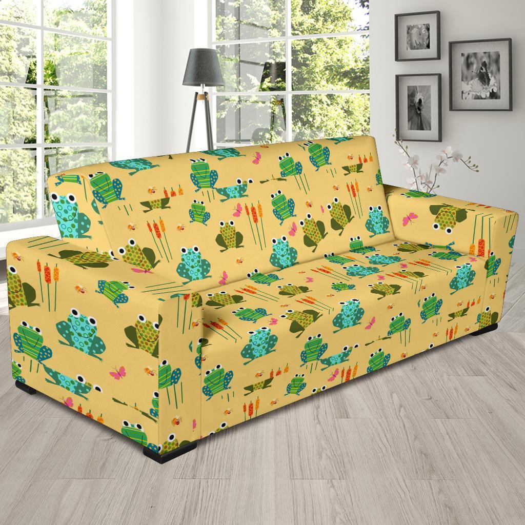 Frog Pattern Print Sofa Covers-grizzshop