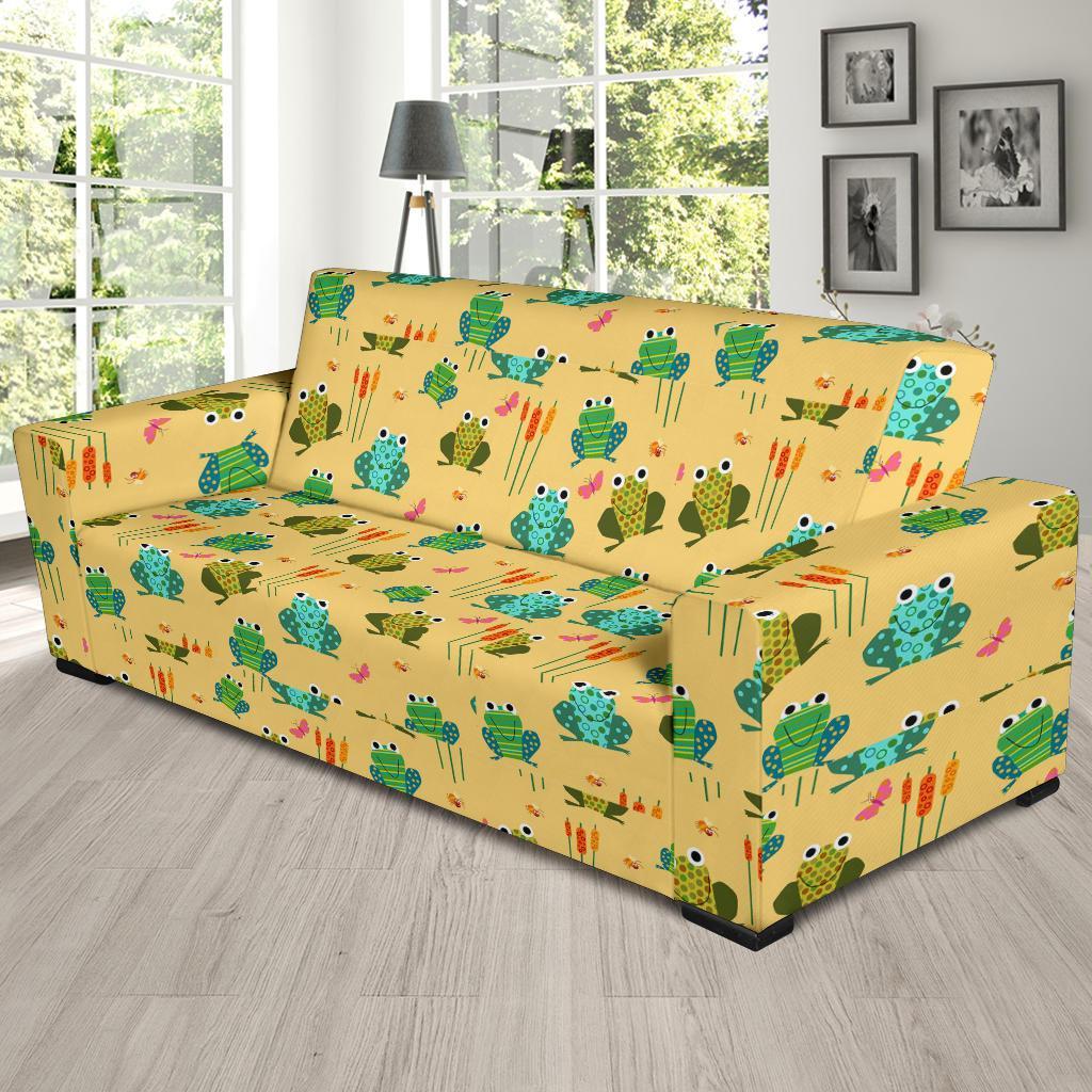 Frog Pattern Print Sofa Covers-grizzshop