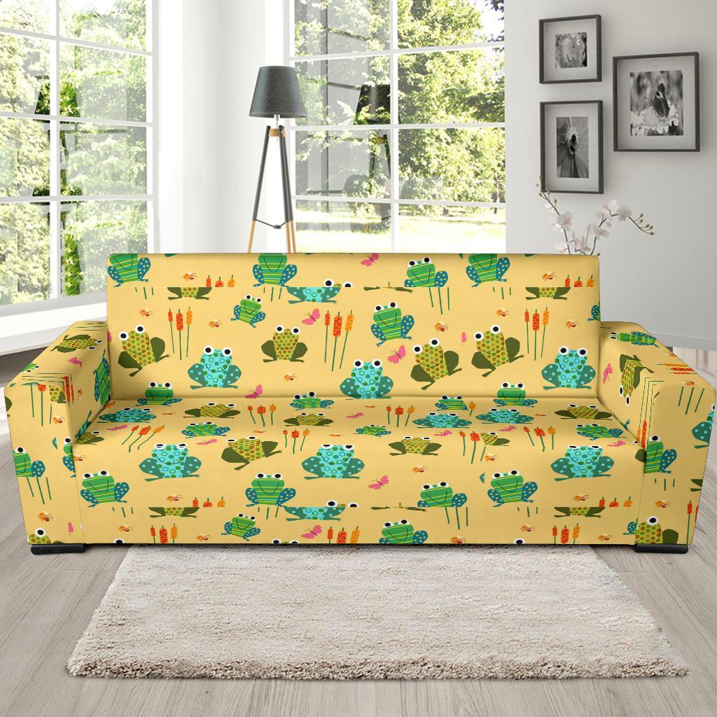 Frog Pattern Print Sofa Covers-grizzshop