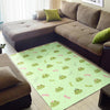 Frog Prince Crown Pattern Print Floor Mat-grizzshop