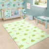 Frog Prince Crown Pattern Print Floor Mat-grizzshop