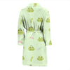 Frog Prince Crown Pattern Print Men Long Robe-grizzshop