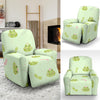 Frog Prince Crown Pattern Print Recliner Cover-grizzshop