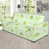 Frog Prince Crown Pattern Print Sofa Covers-grizzshop