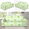 Frog Prince Crown Pattern Print Sofa Covers-grizzshop