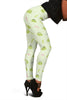 Frog Prince Crown Pattern Print Women Leggings-grizzshop