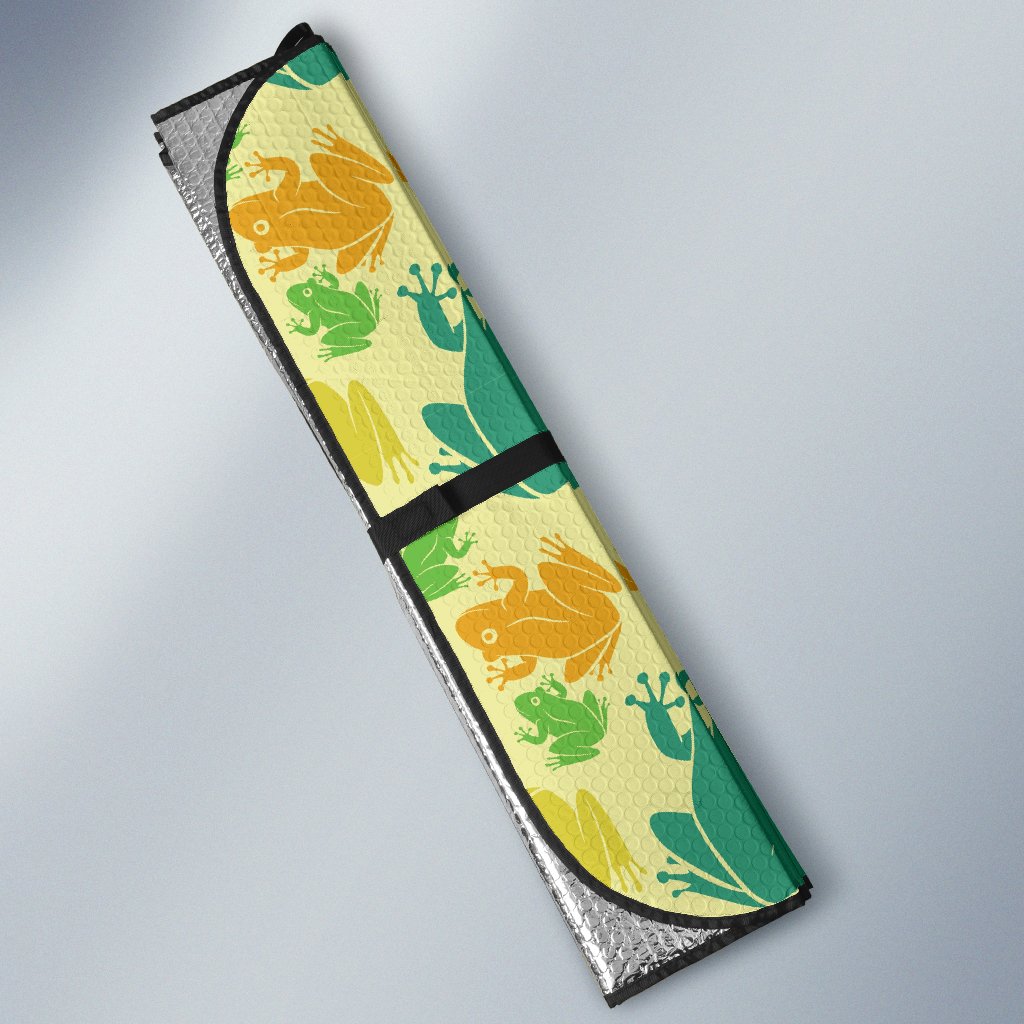 Frog Print Pattern Car Sun Shade-grizzshop