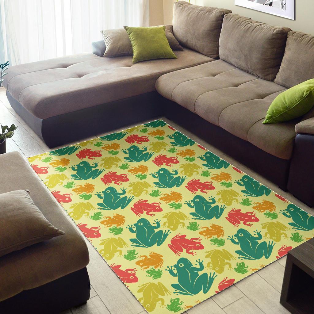 Frog Print Pattern Floor Mat-grizzshop