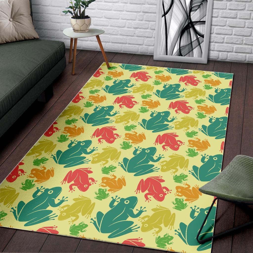 Frog Print Pattern Floor Mat-grizzshop