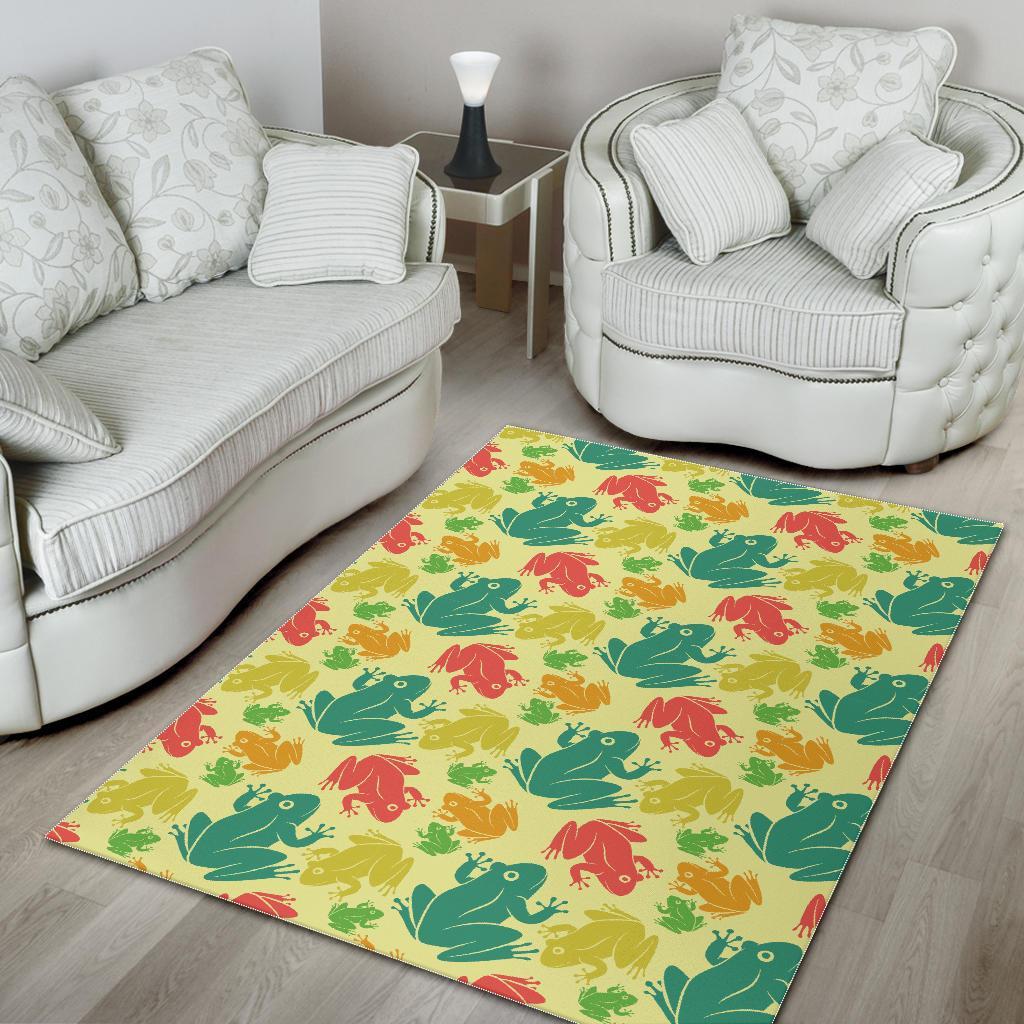 Frog Print Pattern Floor Mat-grizzshop