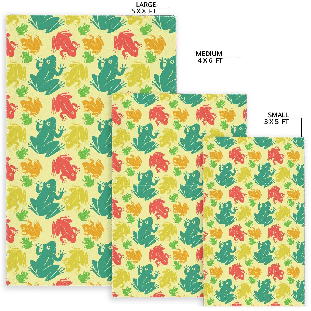 Frog Print Pattern Floor Mat-grizzshop