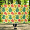 Frog Print Pattern Hooded Blanket-grizzshop