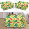 Frog Print Pattern Loveseat Cover-grizzshop