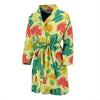 Frog Print Pattern Men Long Robe-grizzshop