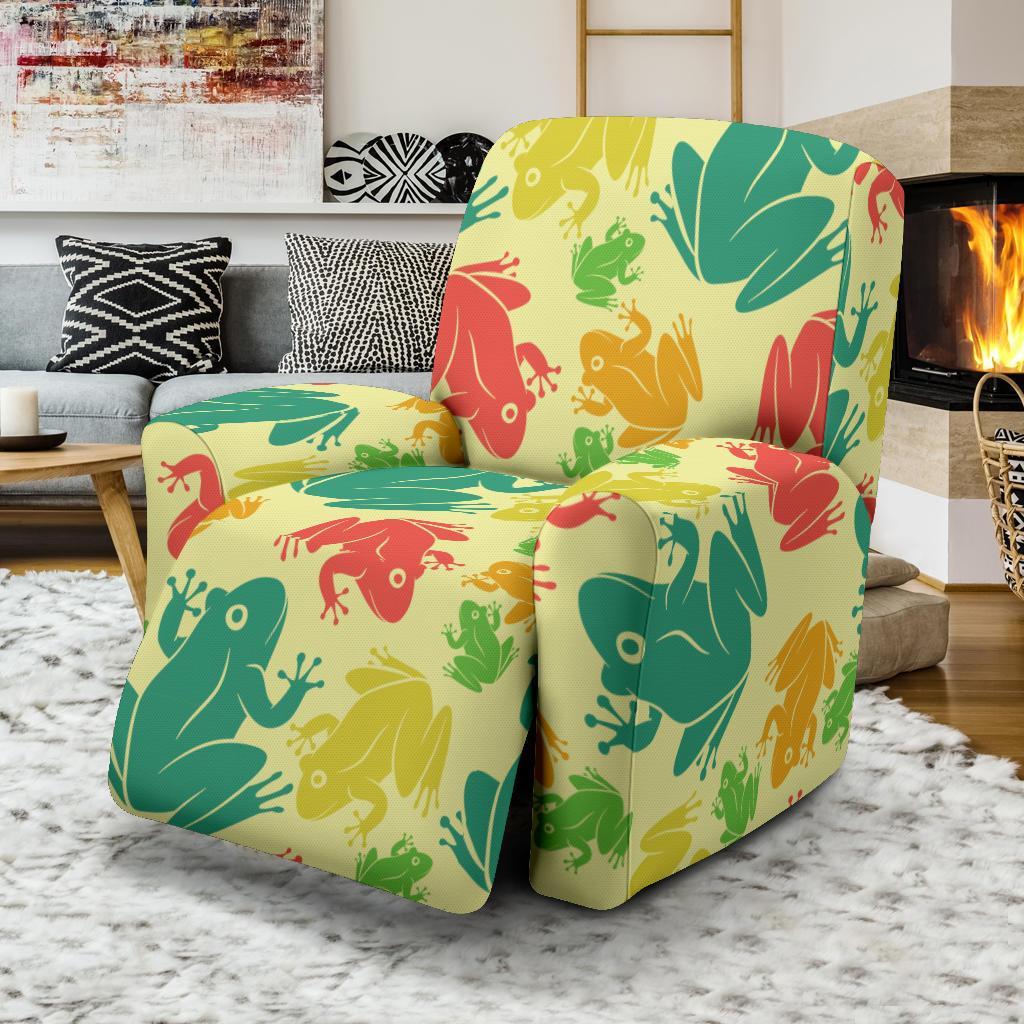 Frog Print Pattern Recliner Cover-grizzshop