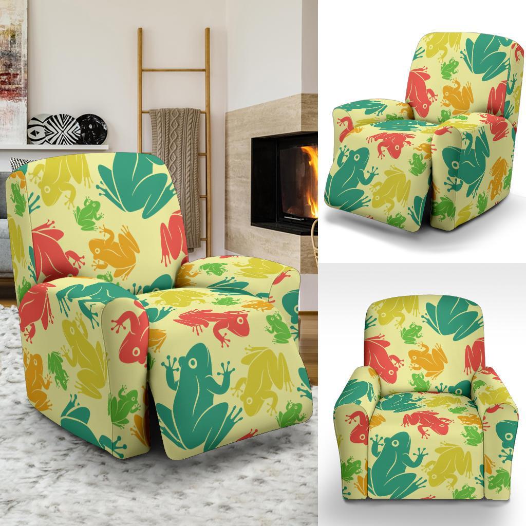 Frog Print Pattern Recliner Cover-grizzshop