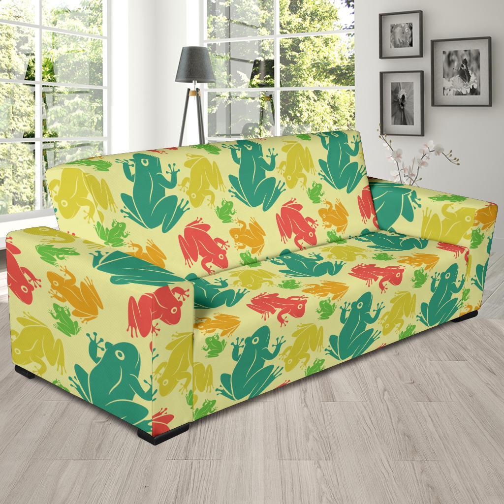 Frog Print Pattern Sofa Covers-grizzshop