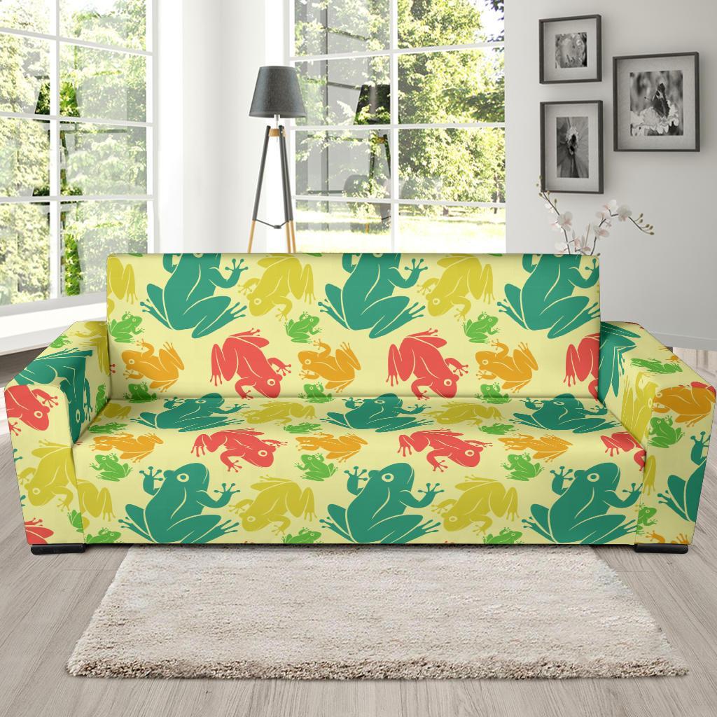 Frog Print Pattern Sofa Covers-grizzshop