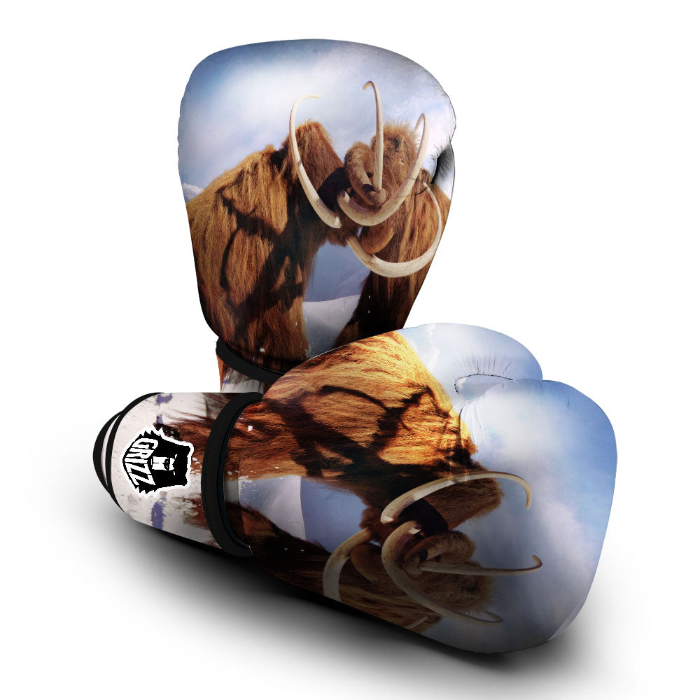 Frozen Mammoth Print Boxing Gloves-grizzshop