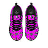 Fruit And Raccoon Print Pattern Black Sneaker-grizzshop