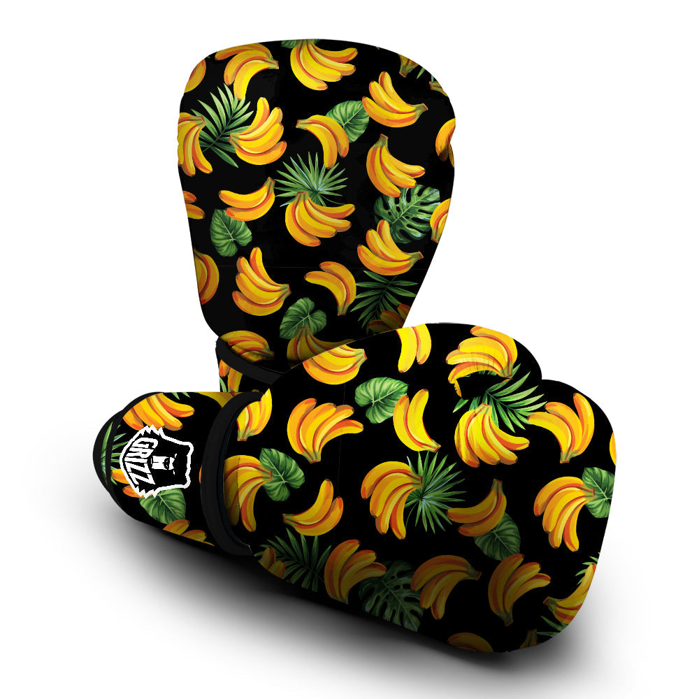Fruit Banana Print Pattern Boxing Gloves-grizzshop