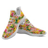 Fruit Leaf Tropical Print Pattern White Athletic Shoes-grizzshop